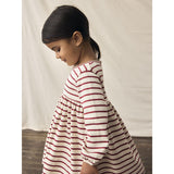 Lil'Atelier Turtledove Red Dahlia Nmflimia Ls Loose Kjole Lil