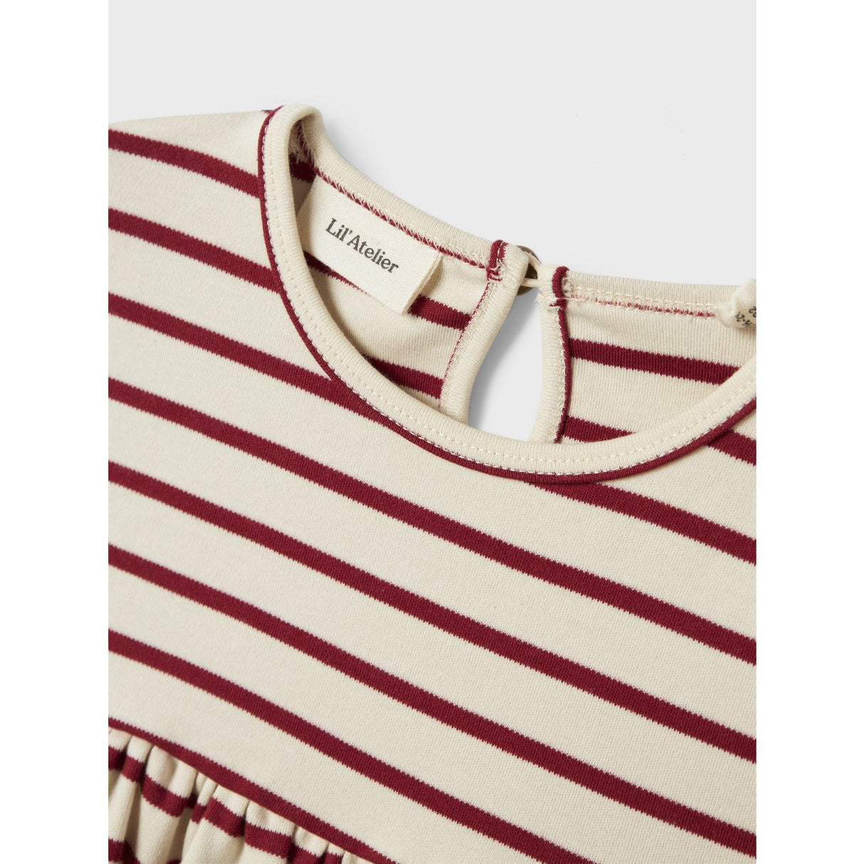 Lil'Atelier Turtledove Red Dahlia Nmflimia Ls Loose Kjole Lil