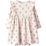 Lil'Atelier Silver Peony Cherry Nbflavo Ena Ls Reg Body Kjole