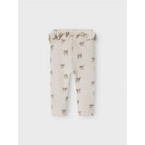 Lil'Atelier Silver Peony Bow Nbfgavo Efi Slim Leggings Lil Noos