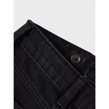 Name It Black Denim Nkfrose Hw Wide Jeans Destr 1411-Be Noos