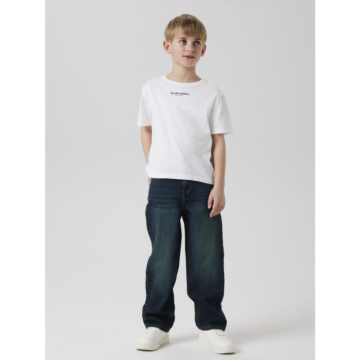 Name It Vintage Dark Blue Denim Nkmryan Straight Jeans 3418-Be Noos