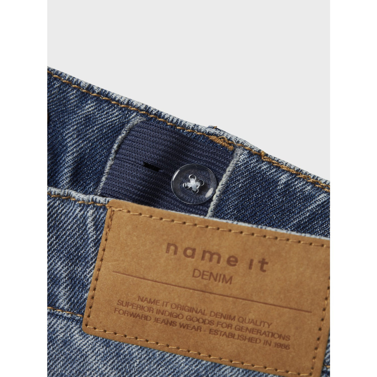 Name It Medium Blue Denim Nkfbella Skater Xwide Jeans 3111-Za Noos