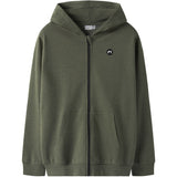 Name It Rifle Green Nkmvimo Ls Sweat Card Bru Noos
