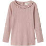 Lil'Atelier Misty Rose Nmfrachel Nis Ls Slim Topp Lil Noos