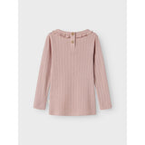 Lil'Atelier Misty Rose Nmfrachel Nis Ls Slim Topp Lil Noos