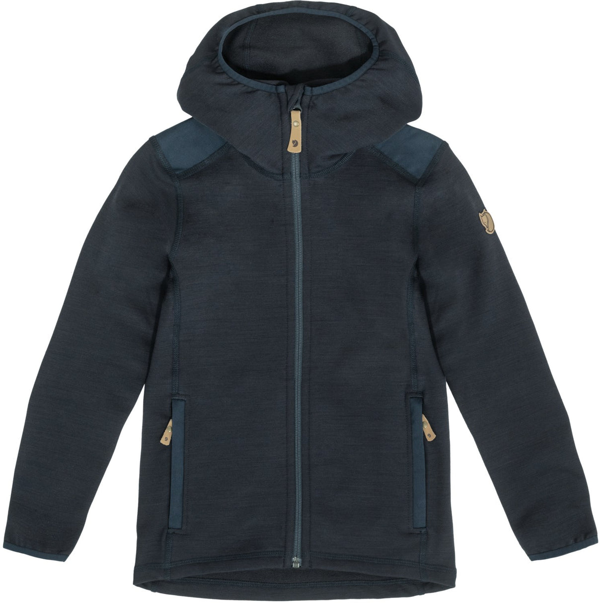 Fjällräven Dark Navy Kids Keb Fleece Hettegenser