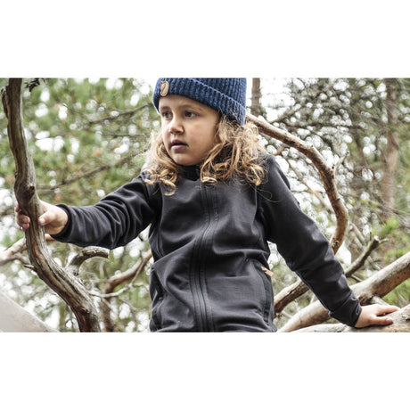 Fjällräven Dark Navy Kids Keb Fleece Hettegenser