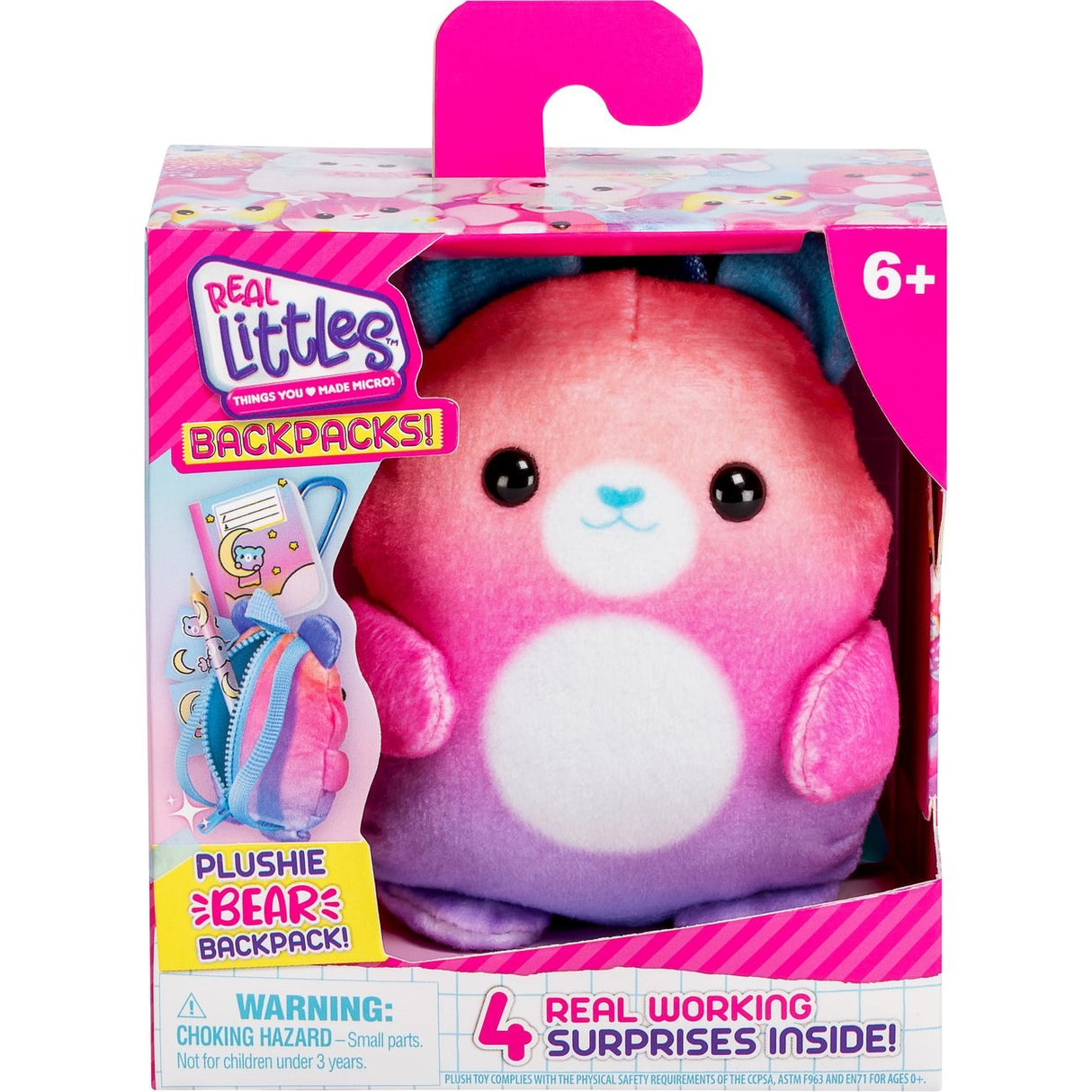 Real Littles Ryggsekk Plysj Bear