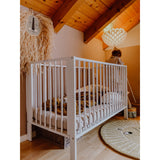 tiSsi® White Laquer Jori Sammenklappelig Seng Massiv Bøk