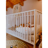 tiSsi® White Laquer Jori Sammenklappelig Seng Massiv Bøk