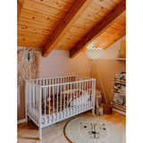 tiSsi® White Laquer Jori Sammenklappelig Seng Massiv Bøk