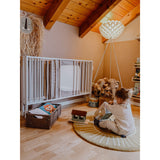 tiSsi® White Laquer Jori Sammenklappelig Seng Massiv Bøk