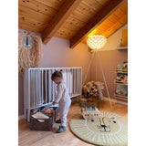 tiSsi® White Laquer Jori Sammenklappelig Seng Massiv Bøk