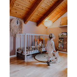 tiSsi® White Laquer Jori Sammenklappelig Seng Massiv Bøk