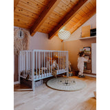 tiSsi® White Laquer Jori Sammenklappelig Seng Massiv Bøk