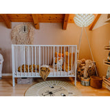 tiSsi® White Laquer Jori Sammenklappelig Seng Massiv Bøk