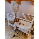 tiSsi® White Laquer Jori Sammenklappelig Seng Massiv Bøk