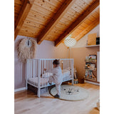 tiSsi® White Laquer Jori Sammenklappelig Seng Massiv Bøk