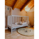 tiSsi® White Laquer Jori Sammenklappelig Seng Massiv Bøk