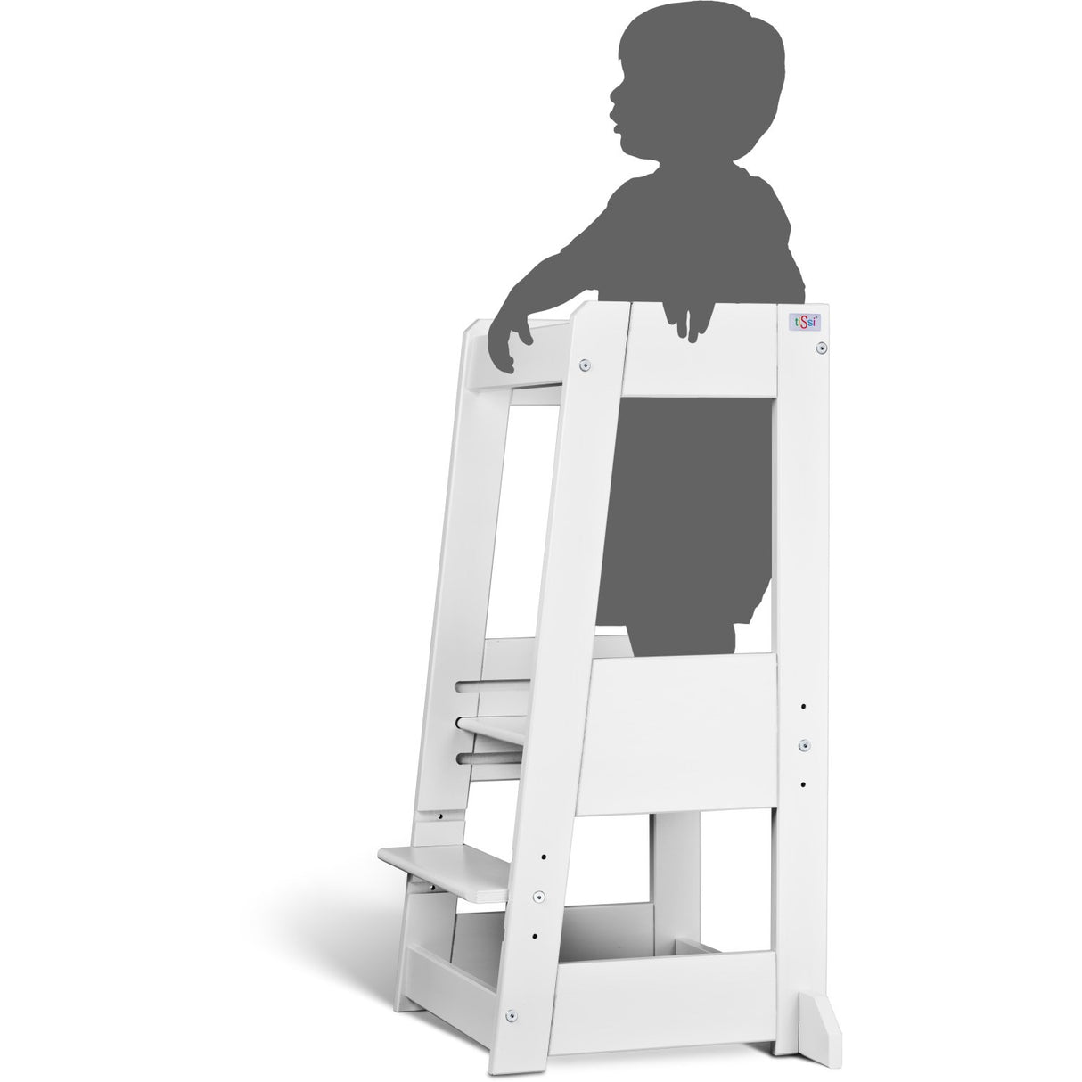 tiSsi® White Laquer Felix Læringstårn Massiv Bøk