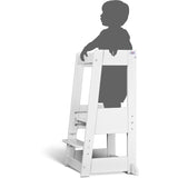 tiSsi® White Laquer Felix Læringstårn Massiv Bøk