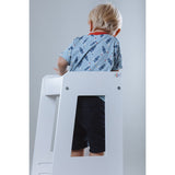 tiSsi® White Laquer Felix Læringstårn Massiv Bøk