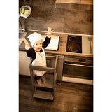 tiSsi® Grey Laquer Felix Læringstårn Massiv Bøk