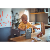 tiSsi® Stormy Grey Laquer Felix Læringstårn Massiv Bøk