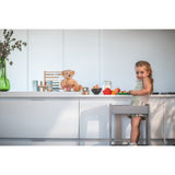 tiSsi® Stormy Grey Laquer Felix Læringstårn Massiv Bøk