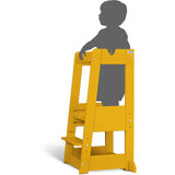 tiSsi® Sun Yellow Laquer Felix Læringstårn Massiv Bøk