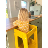 tiSsi® Sun Yellow Laquer Felix Læringstårn Massiv Bøk