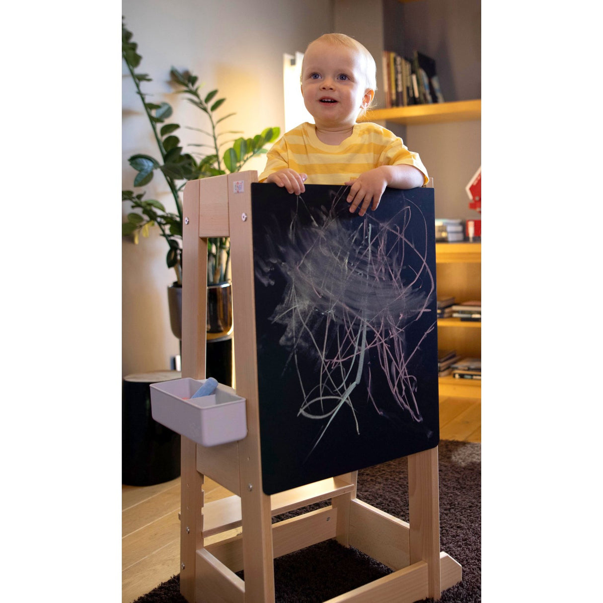 tiSsi® Grey Felix Box I Grå Plast Til Læringstårn Felix