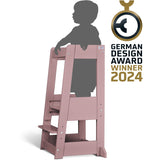 tiSsi® Oriental Rosa Laquer Felix Læringstårn Massiv Bøk