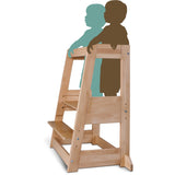 tiSsi® Nature Felix Tvillinge Læringstårn Massiv Bøk