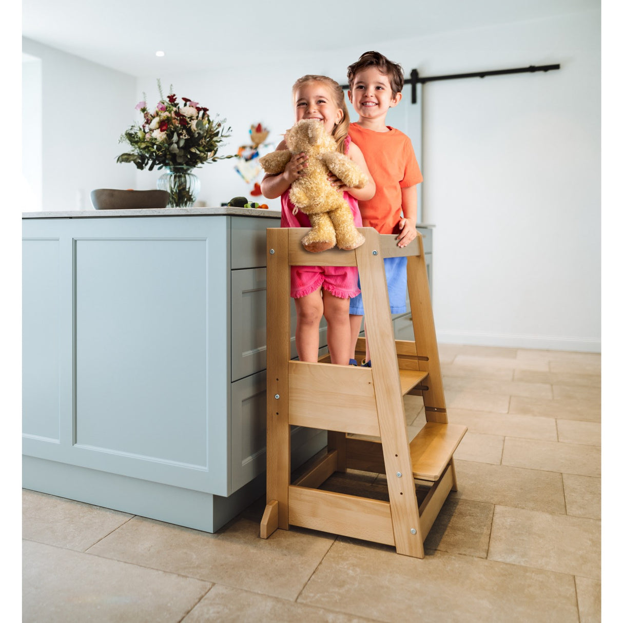 tiSsi® Nature Felix Tvillinge Læringstårn Massiv Bøk