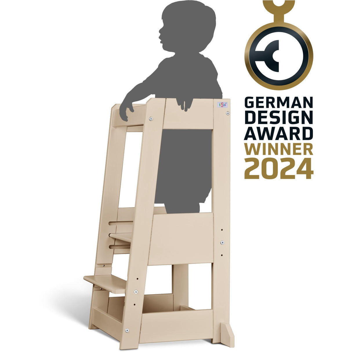 tiSsi® Cashmere Lak Felix Læringstårn Massiv Bøk