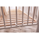 tiSsi® White Laquer Jori Sammenklappelig Seng Massiv Bøk