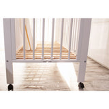 tiSsi® White Laquer Jori Sammenklappelig Seng Massiv Bøk