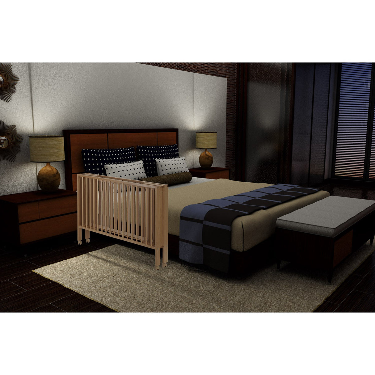 tiSsi® Nature Jori Sammenklappelig Seng Massiv Bøk