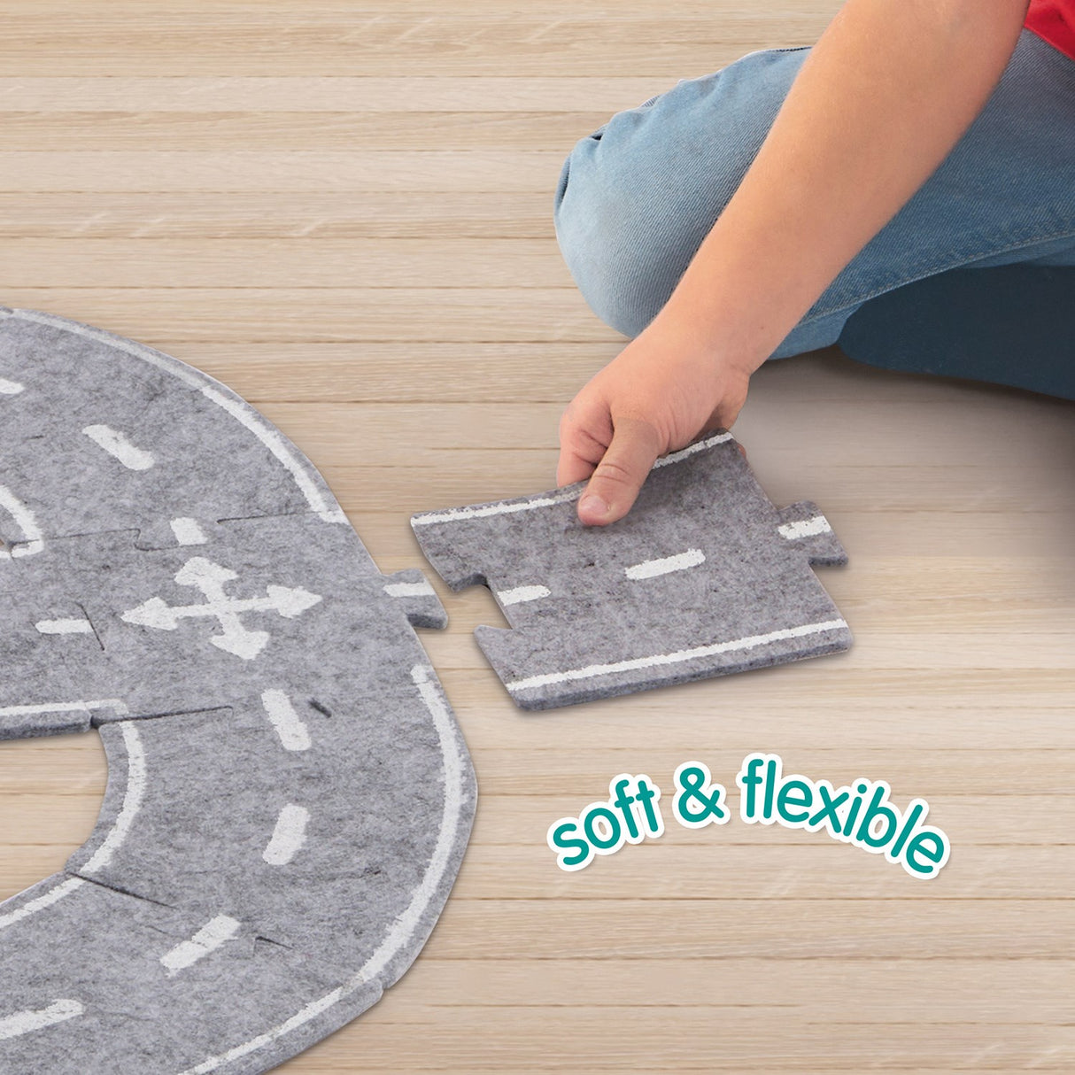 SES Creative Felt Road Surface, Med Bil 40 Deler