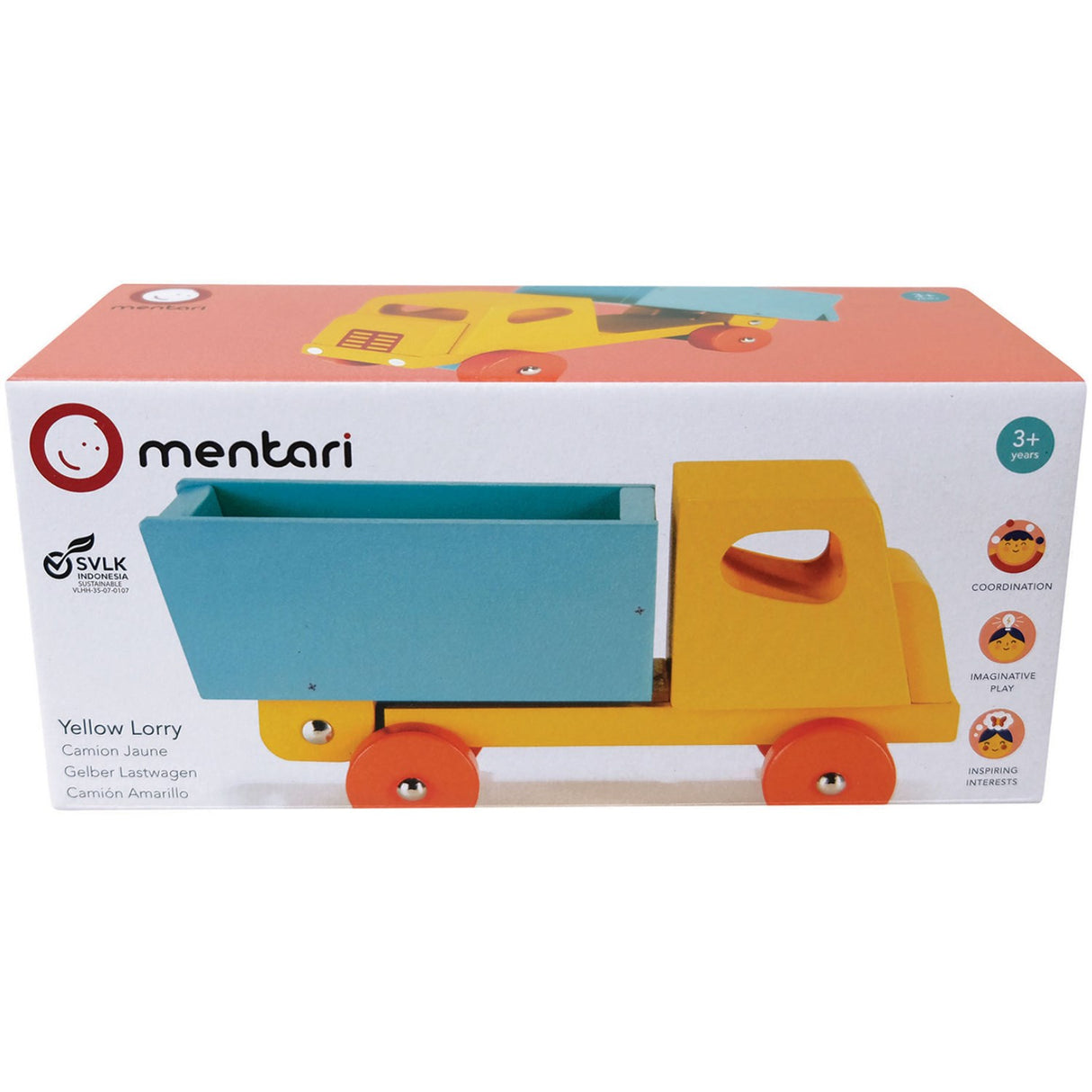 Mentari Gul Lastebil Med Tipp