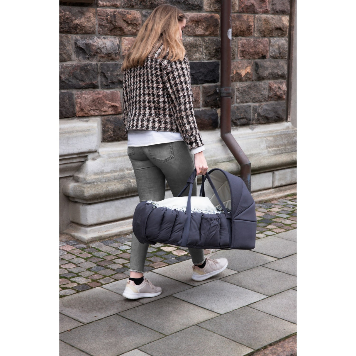 Sebra Blue Olive Hette For 3-In-1 Baby Nest