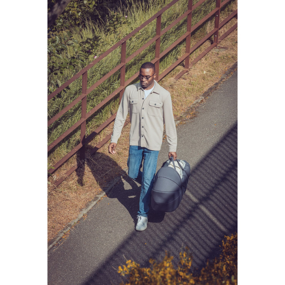 Sebra Blue Olive Hette For 3-In-1 Baby Nest