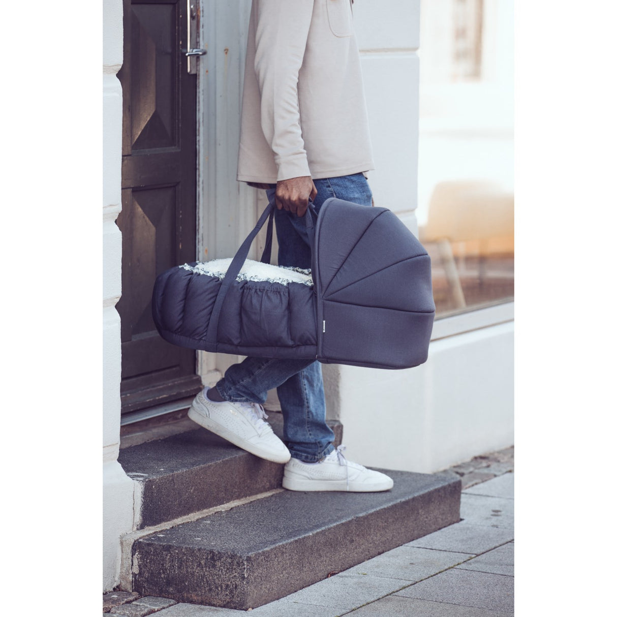 Sebra Blue Olive Hette For 3-In-1 Baby Nest