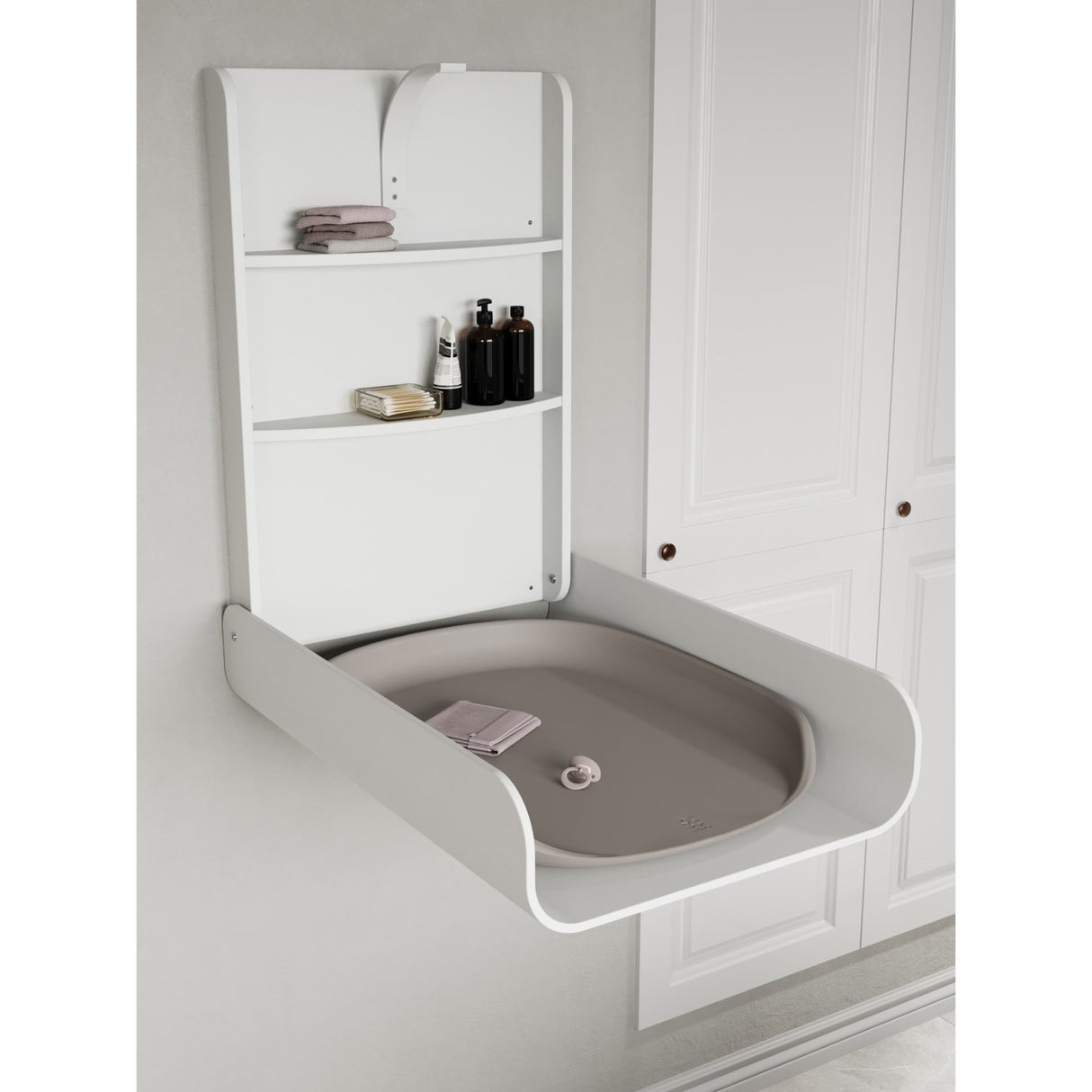 Sebra White Sebra Wall Mounted Changing Table