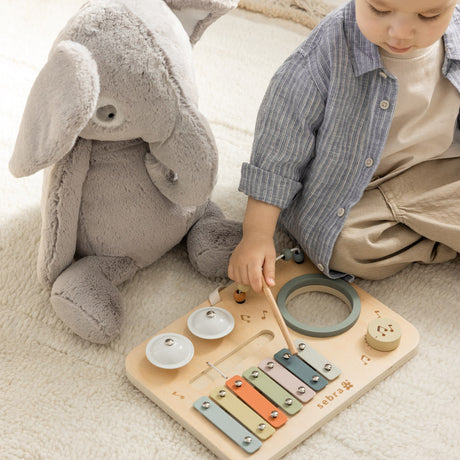 Sebra Wooden Activity Panel Musikk