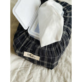 Lalaby Wet Wipe Cover Blue Check