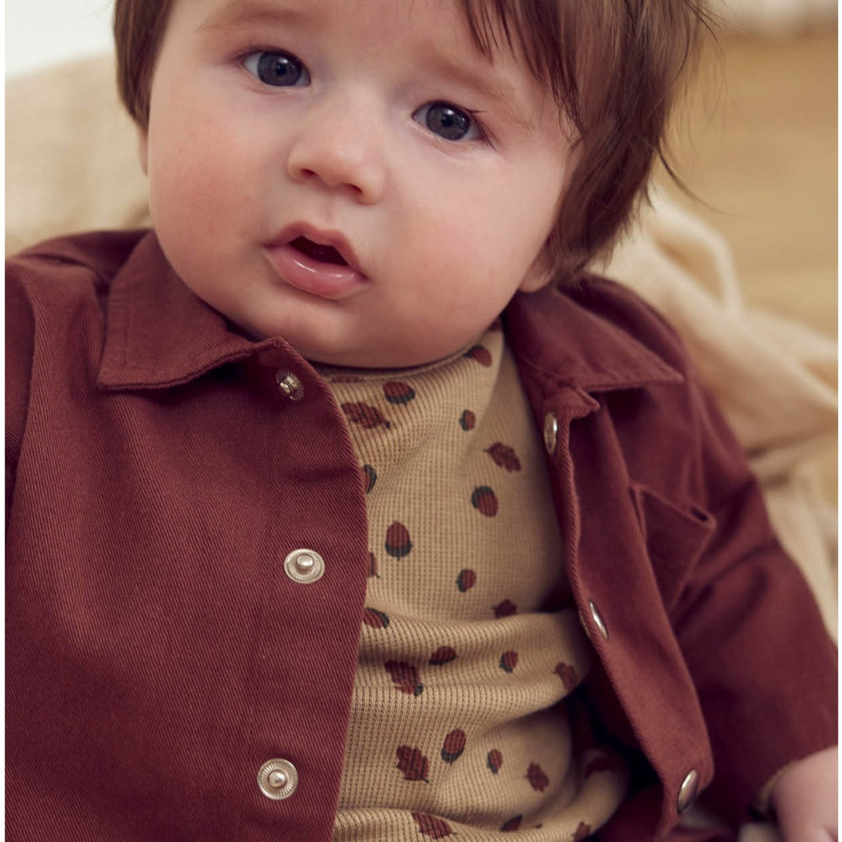 Müsli Beige/ Root/ Deep Green Acorn L/S Body