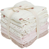 Pippi Rose Dust Muslin Cloth (8-Pack)
